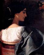 Frederick Leighton An Italian Lady oil painting artist